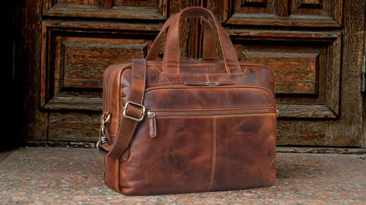 STILORD Lias Borsa a Tracolla in Vera Pelle per Uomo